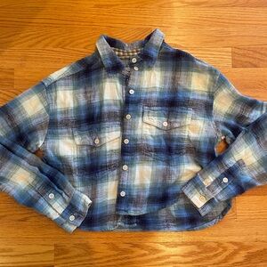American Eagle Blue Flannel Size XS-S